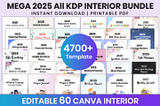 Mega 2025 All KDP Interior Bundle, a Stationery Template by Shumaya (Thumbnail 1 of 3)
