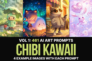 634 Ai Art Prompts for Chibi Kawaii