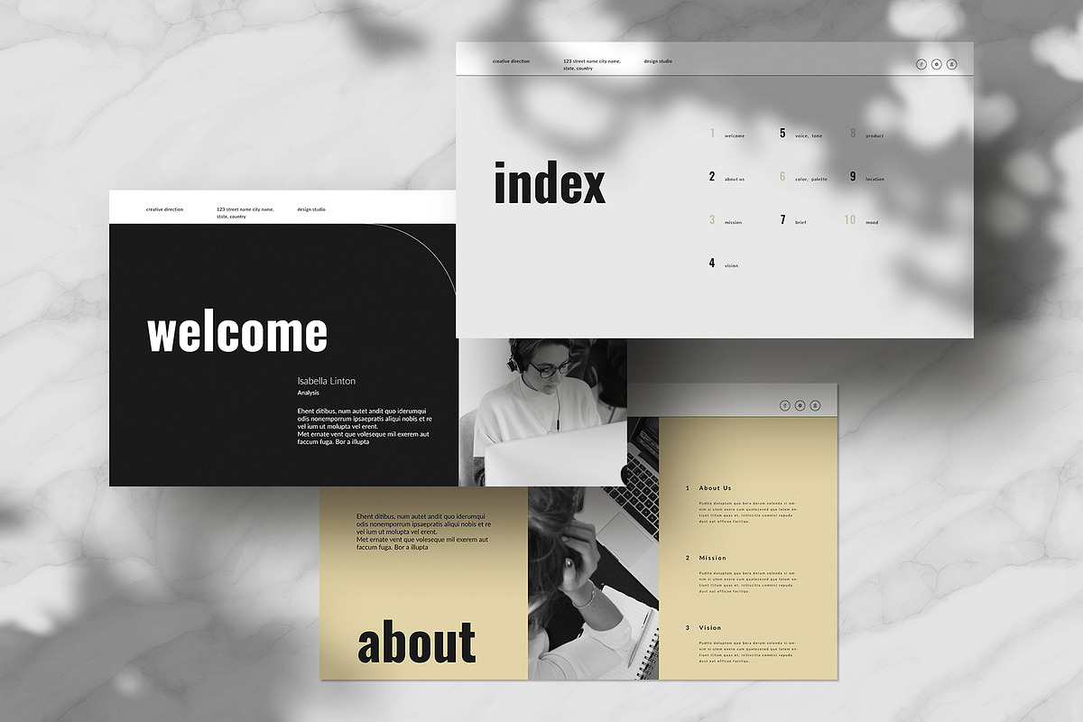 Creative Direction Template, a Presentation Template by WhiteGraphic (Photo 3 of 7)