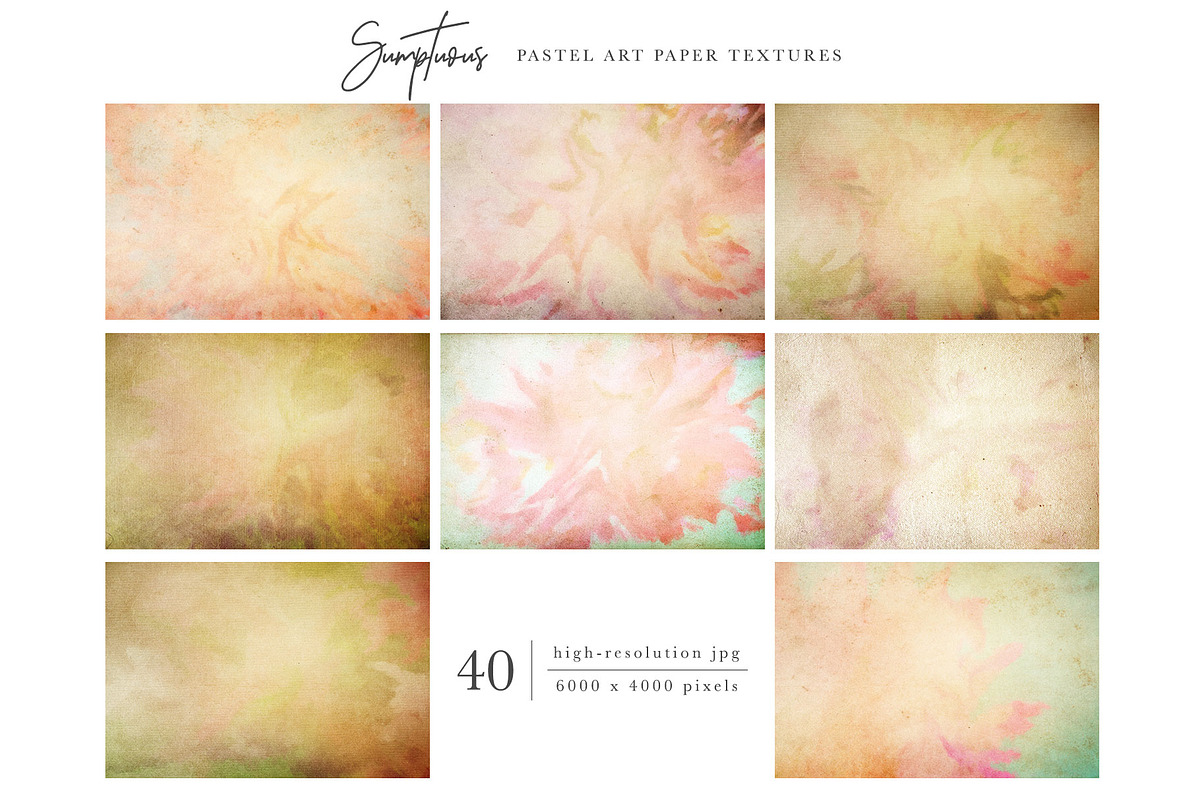 Sumptuous Pastel Paper Textures, a Texture Graphic by Eclectic ...