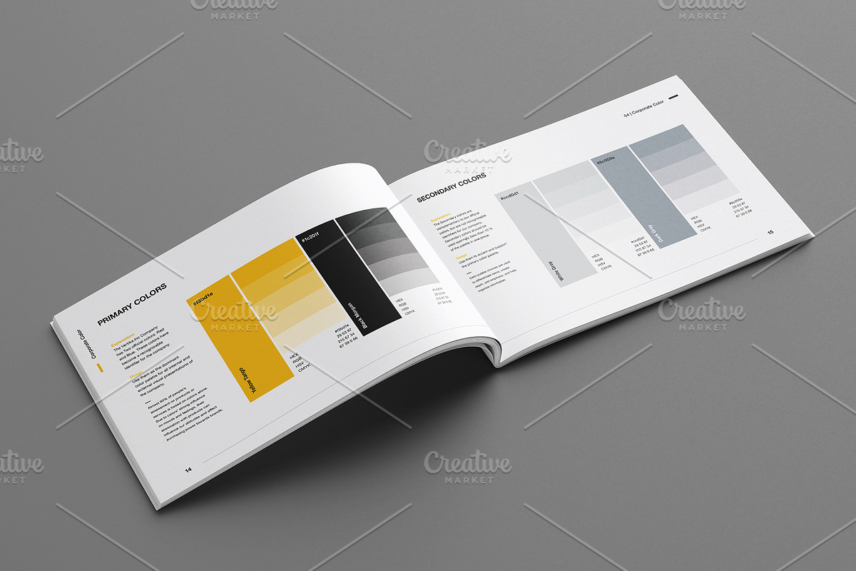 Brand Manual - REAL TEXT, a Brochure Template by Mastergfx (Photo 9 of 16)