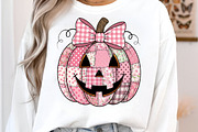 Pink Patchwork Jack O Lantern Pumpki, an Illustration by Libby Wishes (Thumbnail 6 of 8)