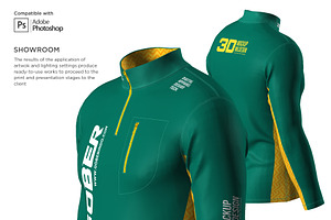 3DMen's Polar Jacket Half-zip Mockup