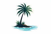 A lone palm tree standing bundle, an Illustration by Amazin_art (Thumbnail 4 of 7)