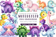 Watercolor Paleontology Dinosaur, an Illustration by CreationArt (Thumbnail 1 of 5)