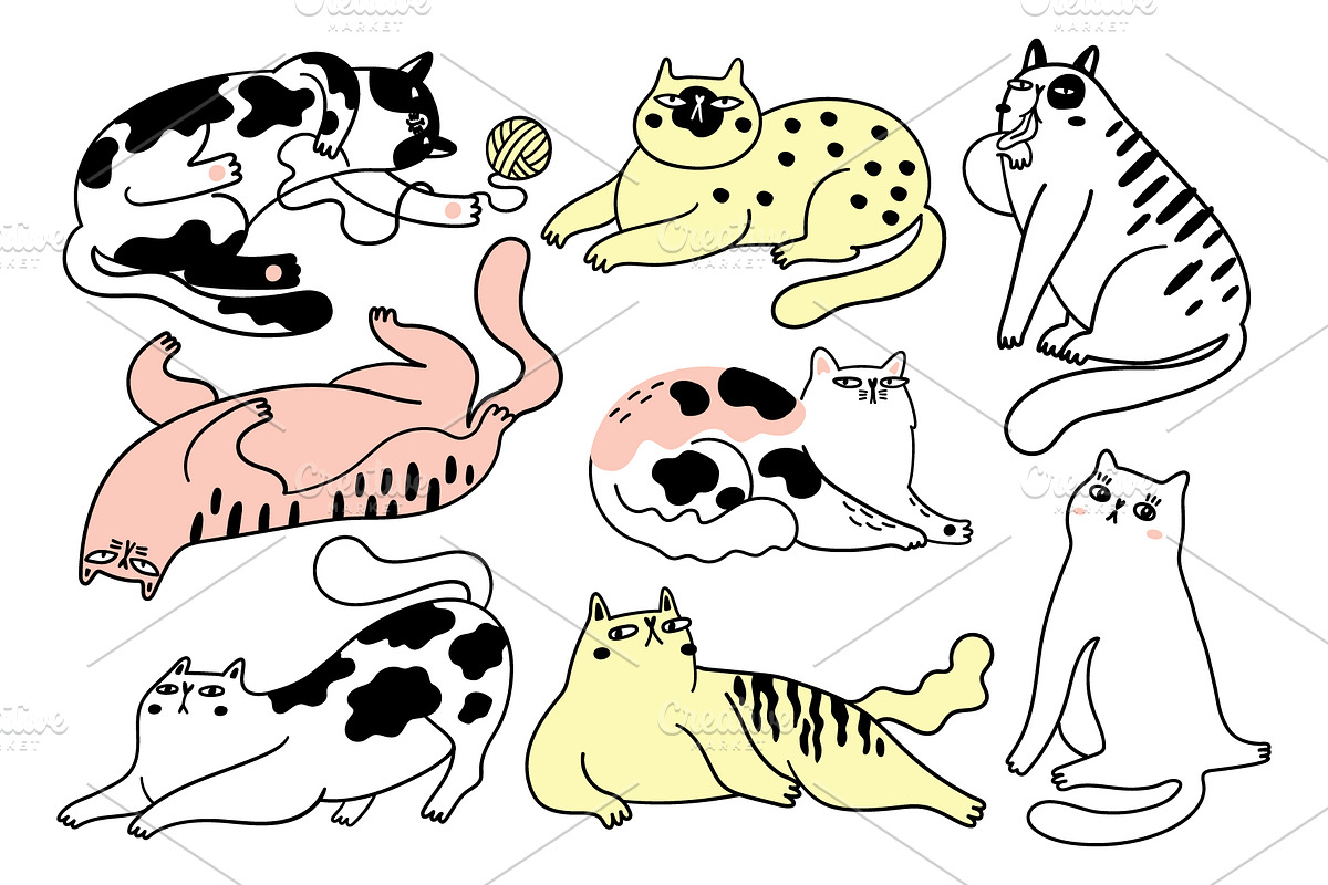 BIG CAT BUNDLE, an Animal Illustration by Nastya Tkachova (Photo 9 of 11)