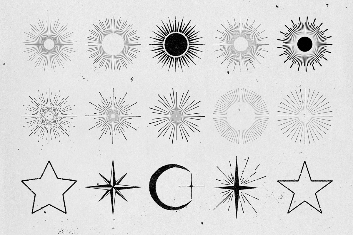 SUNBURSTS AND STARS preview 2