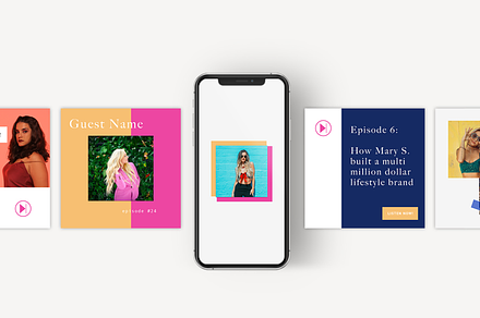 Podcast Insta Post & Stories Pack