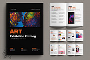 Modern Art Exhibition Catalog Design, a Brochure Template by MightyDesign (Thumbnail 1 of 6)