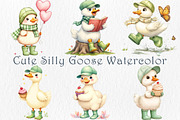 Spring Silly Goose Clipart, 40 png, an Animal Illustration by GalaDesign03 (Thumbnail 3 of 6)