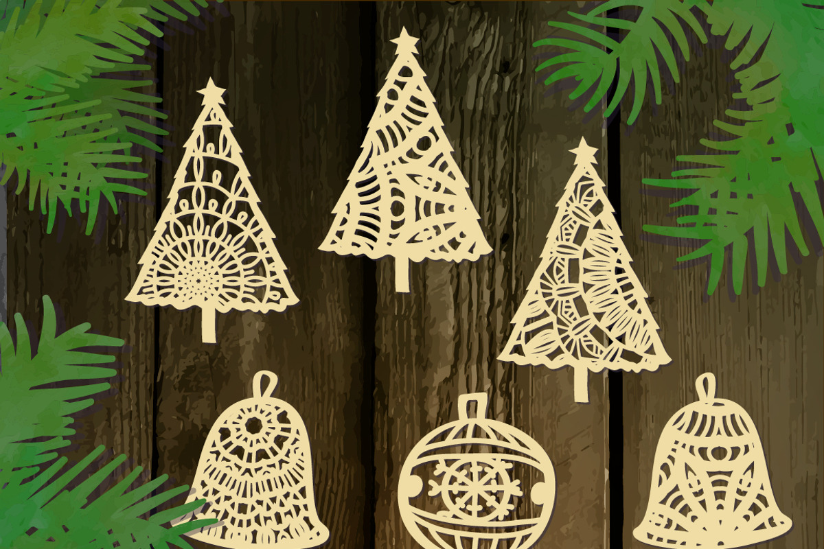 Paper Christmas set., a Decorative Illustration by Lunoceros (Photo 5 of 6)