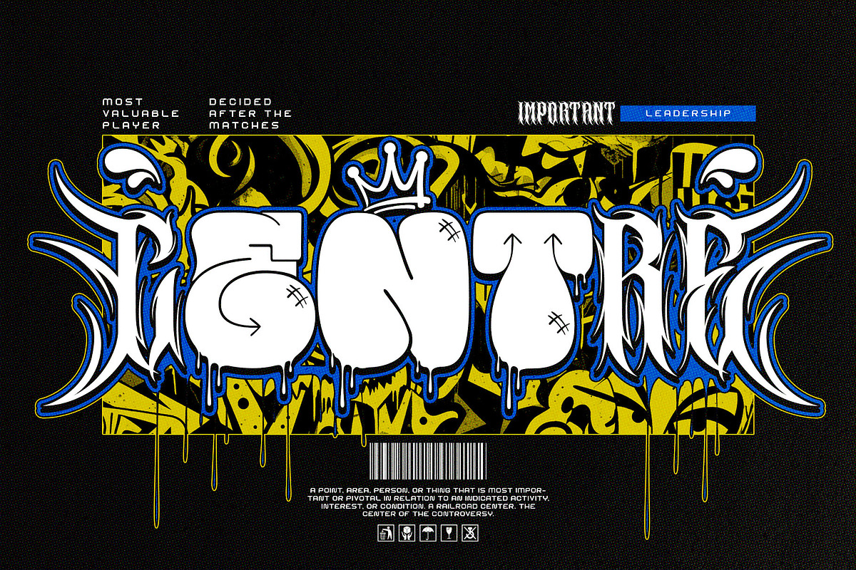 Bubble Core Graffiti Mix Metal Font, a Blackletter Font by alit design (Photo 5 of 22)