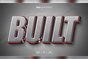 Built 3D Editable Text Effect