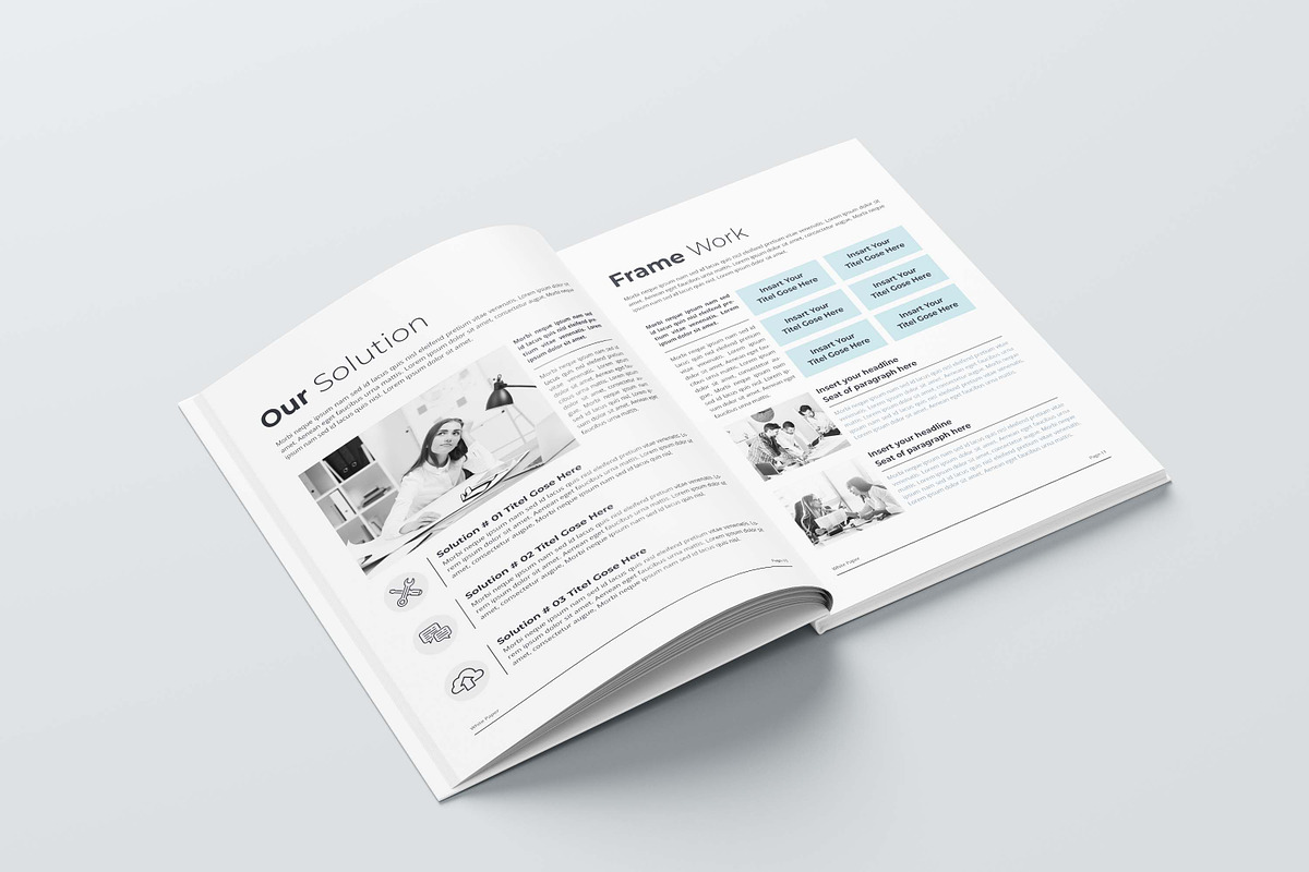 White Paper | MS Word & Canva, a Brochure Template by obayes (Photo 12 of 18)