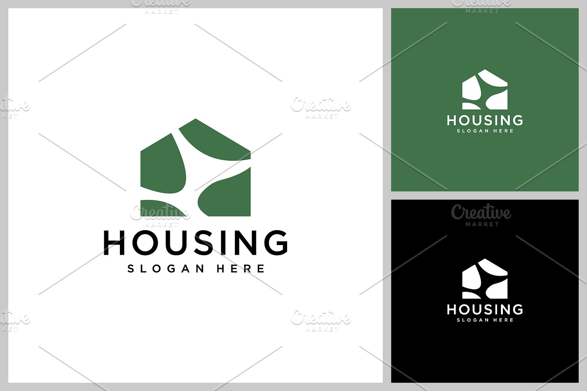 home real estate logo design, a Branding & Logo Template by quadrazo