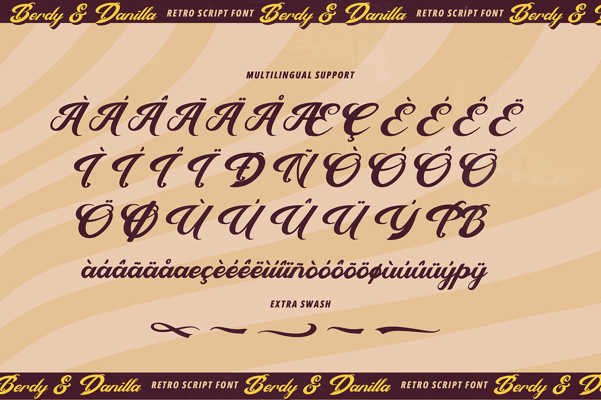 Berdy Danilla | Retro Script Font, a Script Font by Denustudios (Photo 14 of 15)