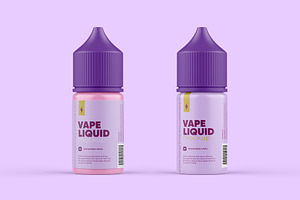 Vape Dropper Bottle Mockup 30ml