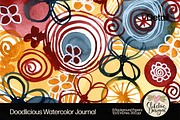 Watercolor Journal Backgrounds, a Background Graphic by Clikchic Designs (Thumbnail 5 of 10)
