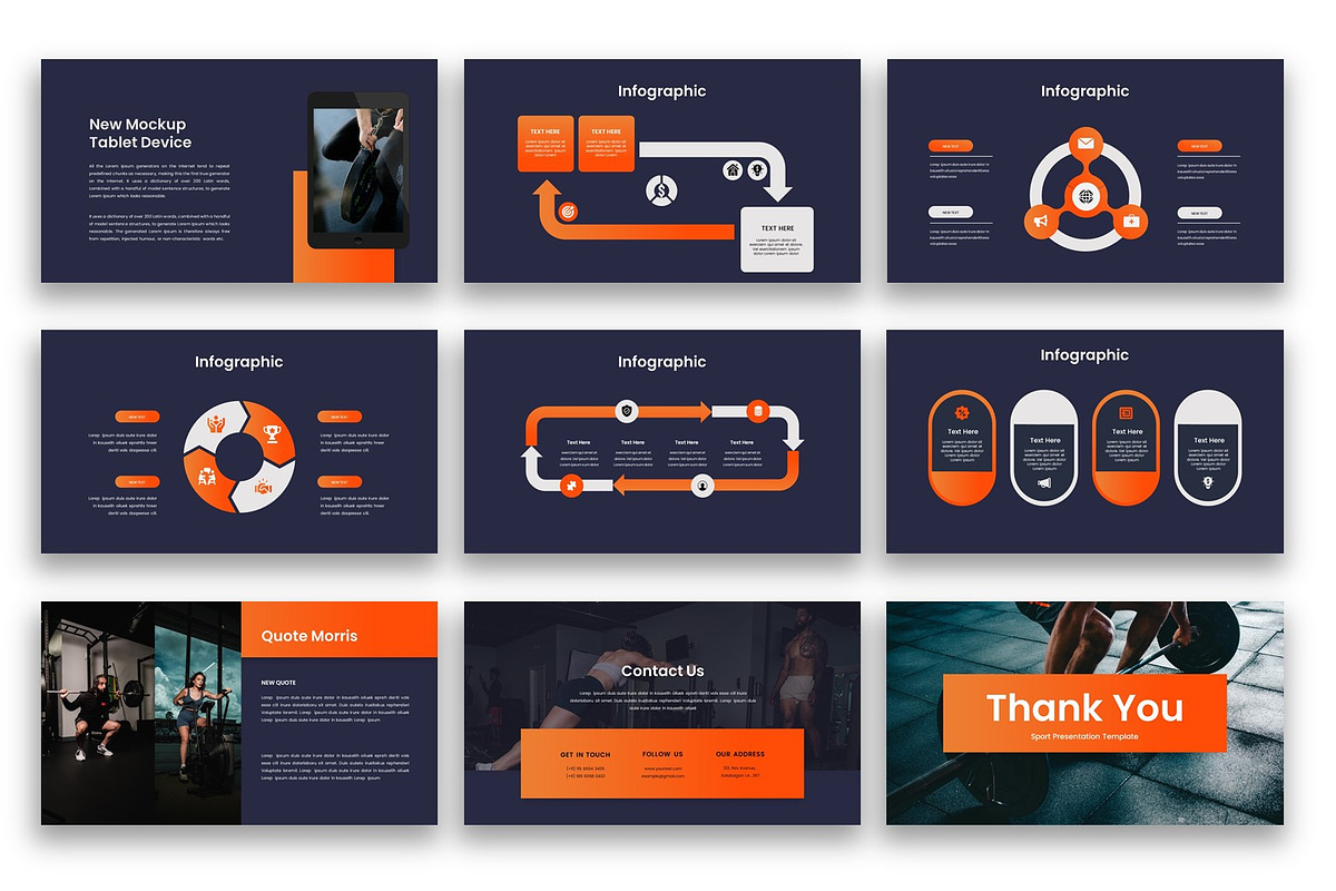 Morris–Sports Google Slide Template, a Presentation Template by kreatifreya (Photo 2 of 5)