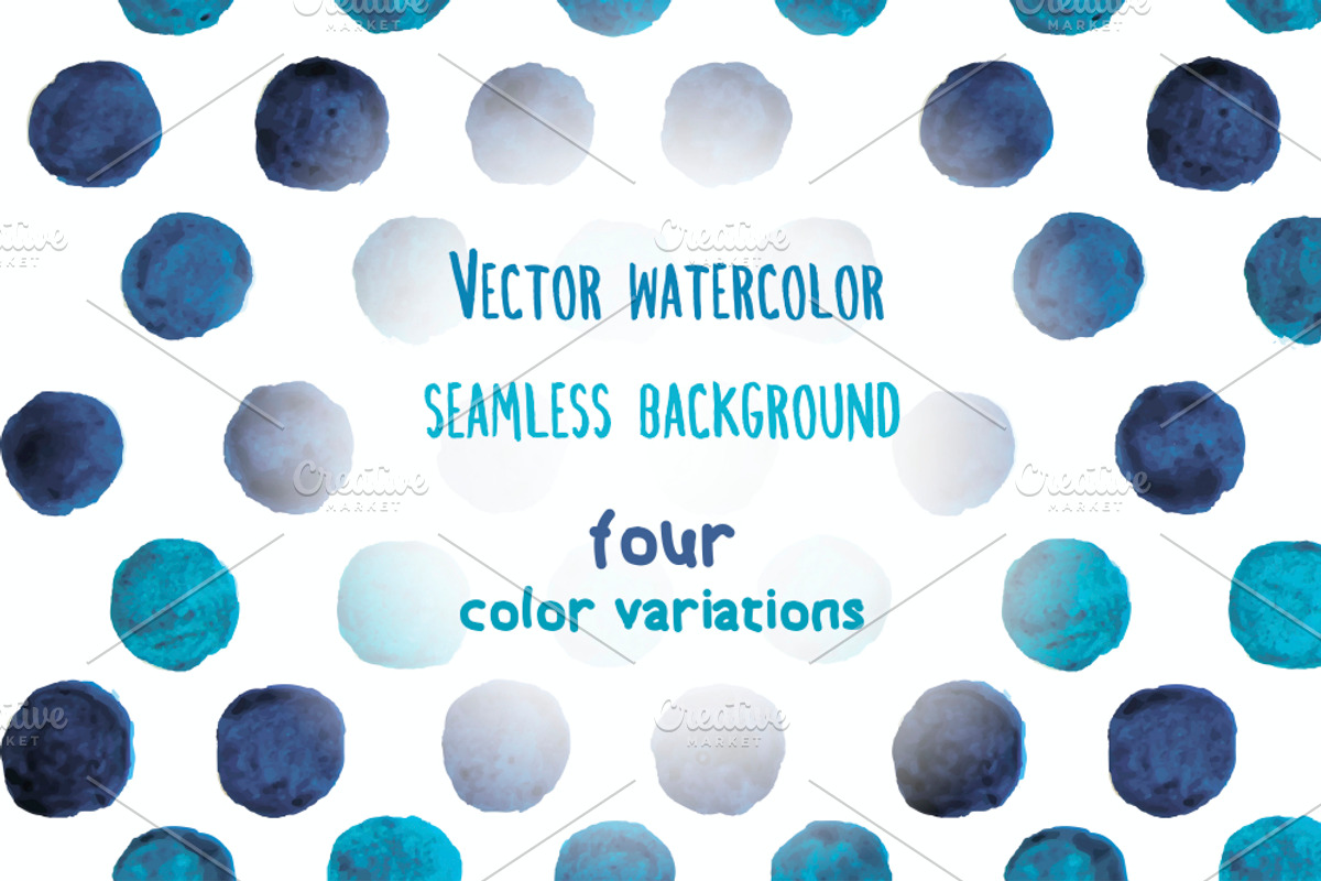 Vector watercolor dots