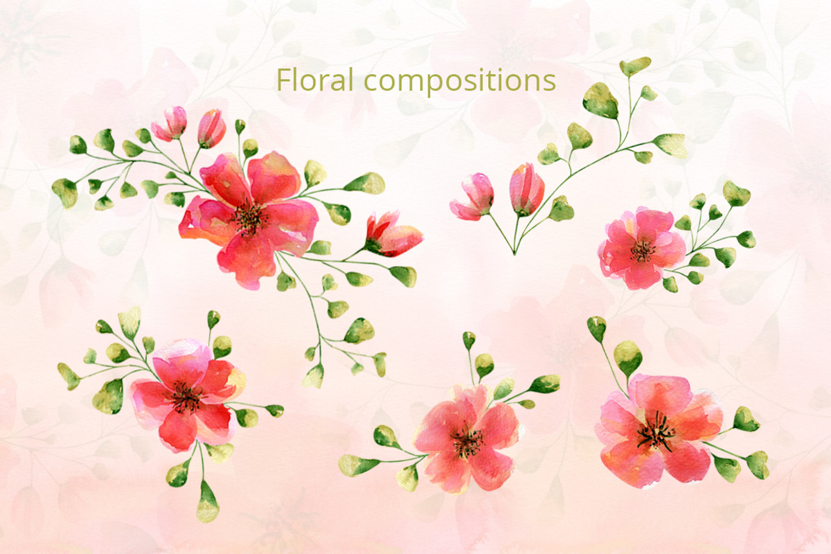 Roses Watercolor Illustration, a Texture Illustration by Anna Kopylova (Photo 2 of 8)