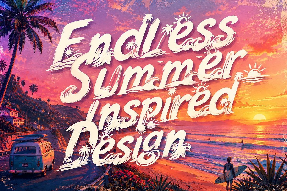 ShoreTide - Surf Ocean Waves, a Handwritten Font by HypeWorksCo (Photo 2 of 9)