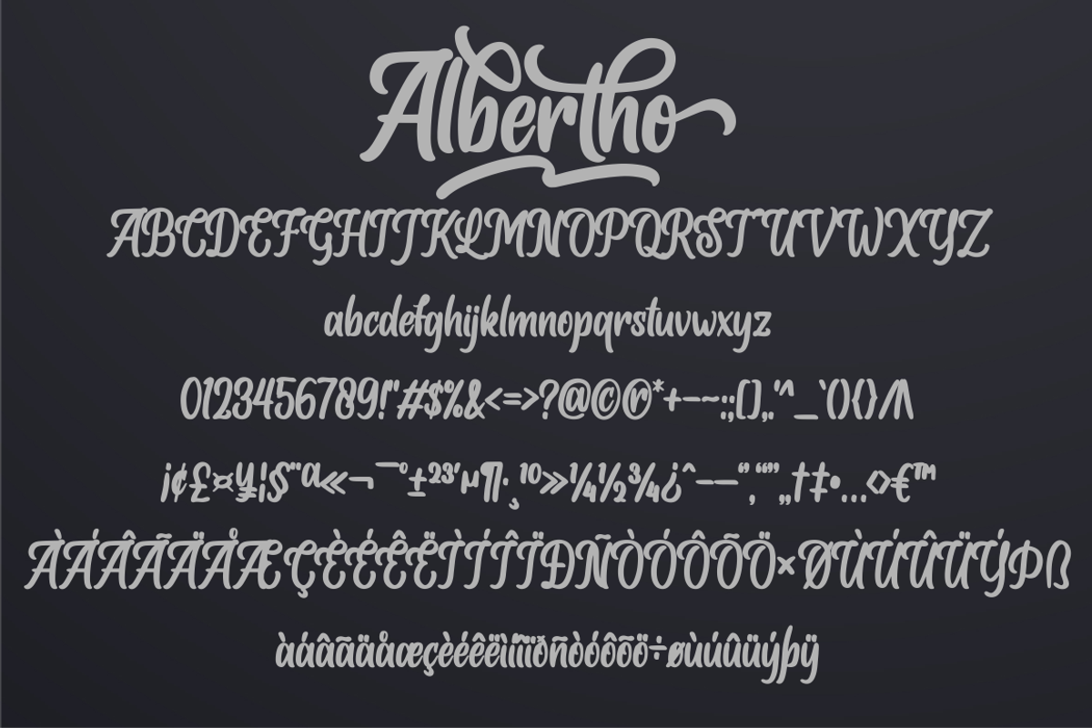 Albertho, a Script Font by N (Photo 9 of 11)