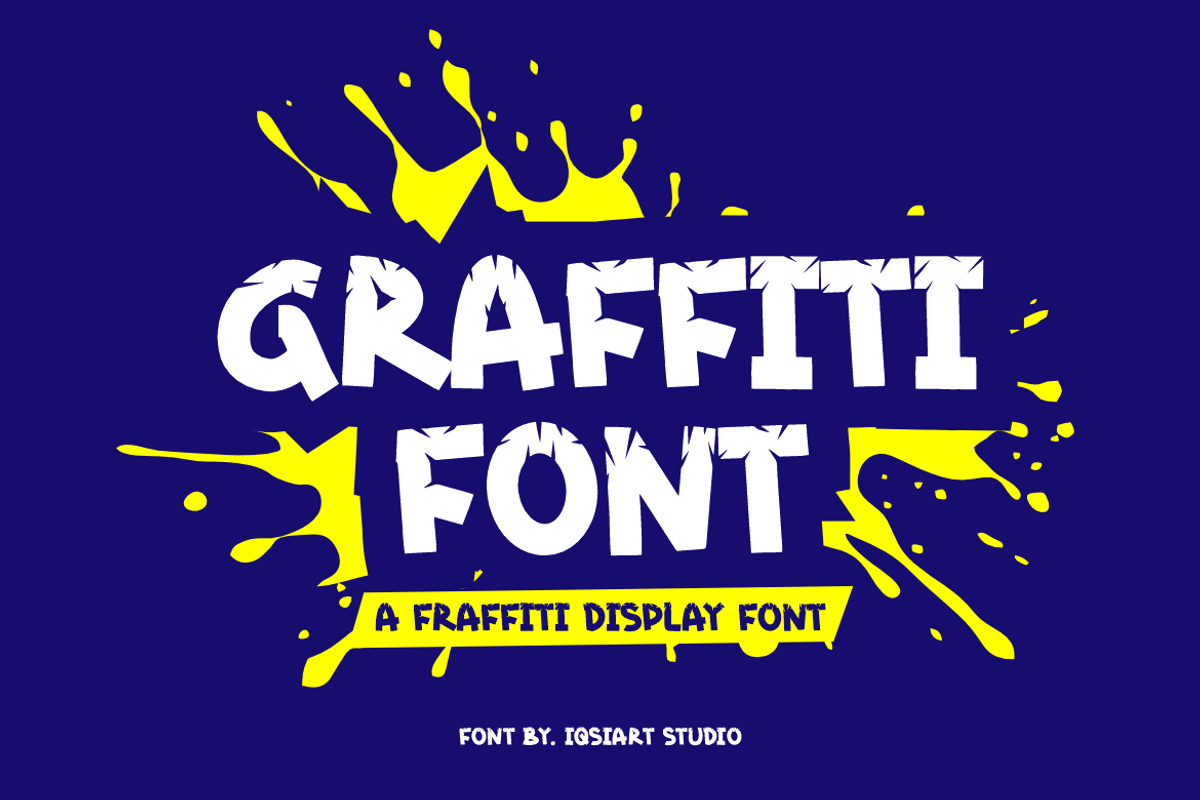 Graff Starsi - Graffiti Font, a Handwritten Font by Iqsiart Studio (Photo 4 of 7)