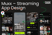 Muxx – Streaming App Design, an App Template by SupperNoodle (Thumbnail 1 of 5)