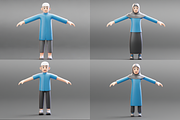 Muslim Family 3D Character, a Characters & Person 3D Model by Dudukbersama (Thumbnail 1 of 5)
