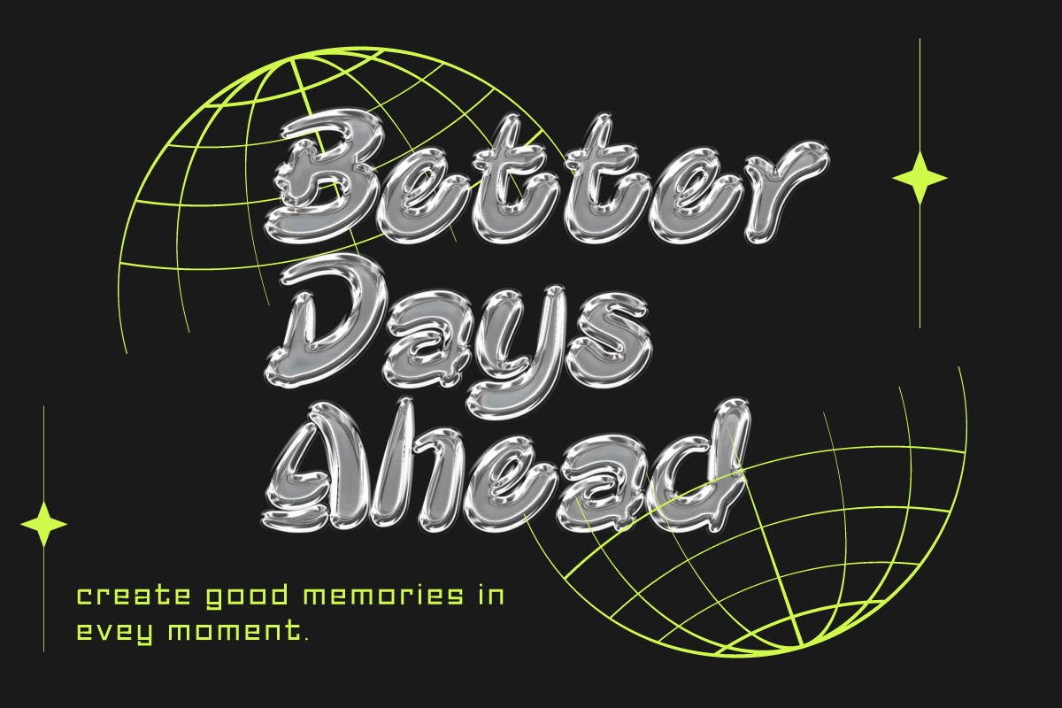 Qebox Chrome - 3D SVG Font, a Handwritten Font by productype1 (Photo 4 of 11)