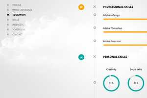 CV Timeline - VCard Resume WordPress