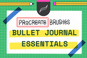 Procreate Stamp Grid Notebook Brush