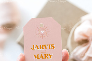 Gift Tag Mockup,Favor Tag Mockup, 1