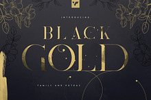SALE! Black Gold serif typeface