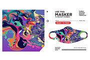 Cute Masker Design & mockup, a Mask Mockup by singpentinkhappy (Thumbnail 11 of 16)