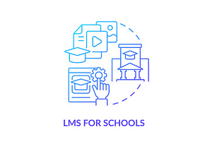 Learning management system, an Icon by IMG Visuals