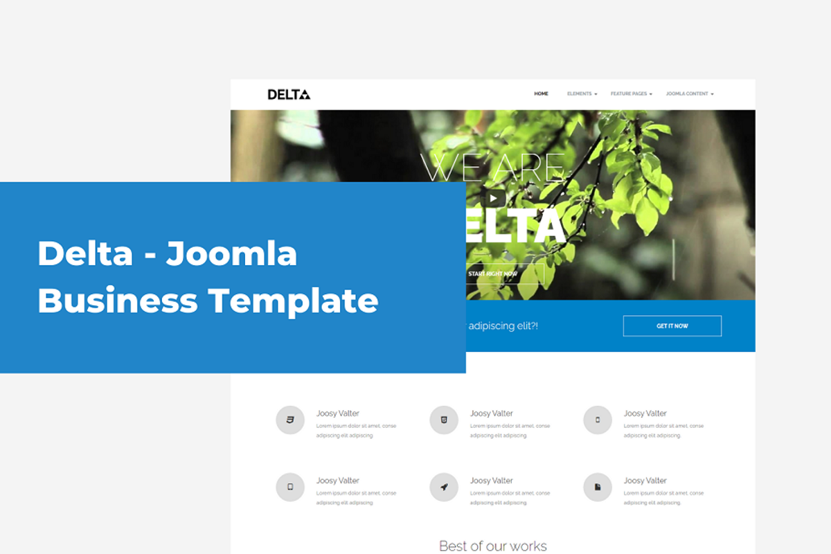 Delta - Joomla Business Template, a Websites & App Template by Ordasoft (Photo 1 of 3)