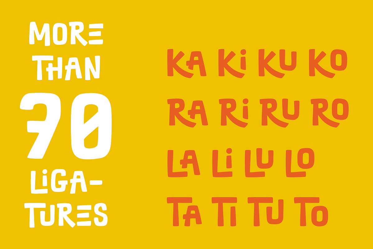 Rocket Turtle Funky Display Font, a Script Font by Fontura Design (Photo 9 of 9)