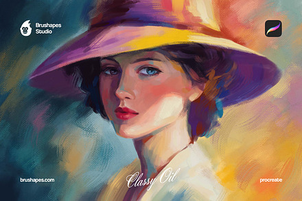 Procreate Oil Brushes, a Brush Add-On by brushapes.com