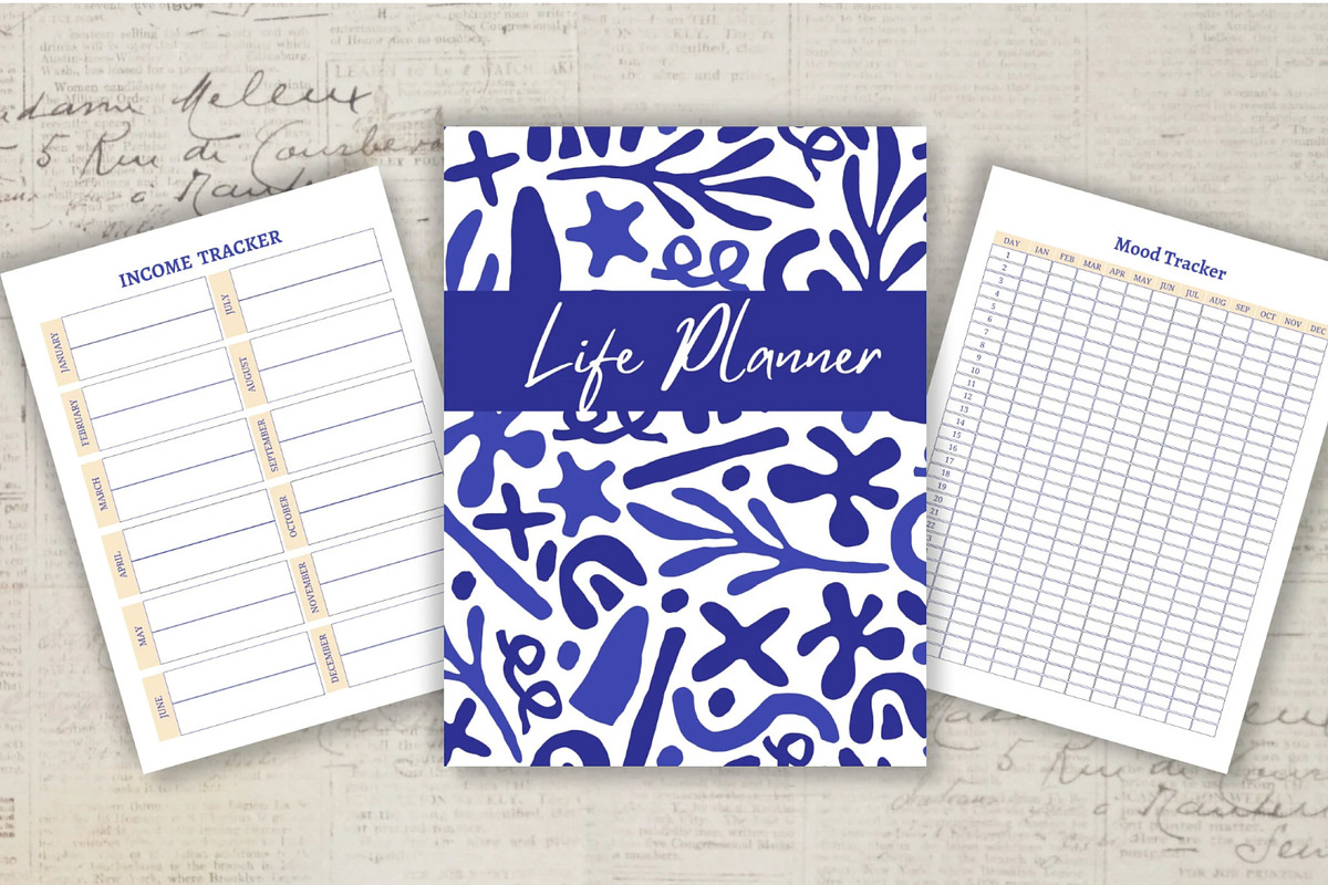Printable Life Planner Template, a Stationery Template by Design House (Photo 4 of 9)