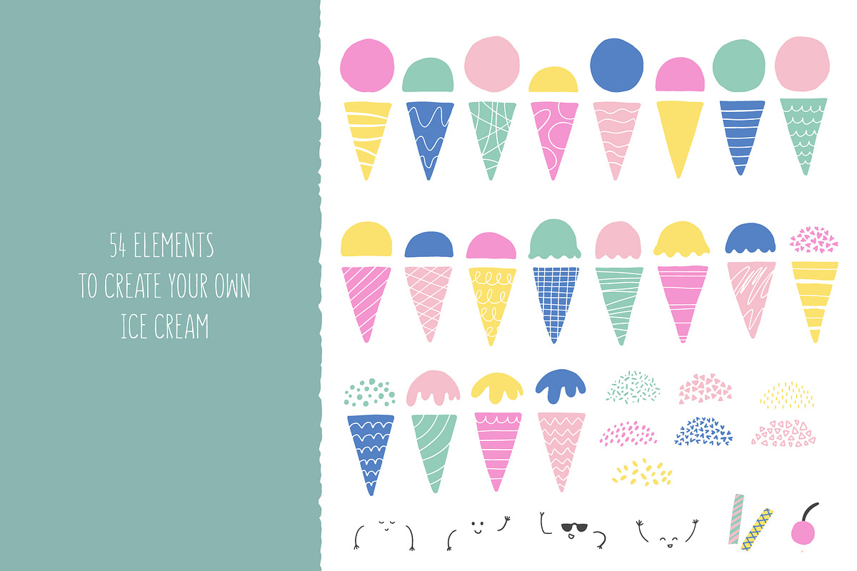 Summer Ice Cream Creator, an Object Graphic by MaNechaeva (Photo 3 of 16)