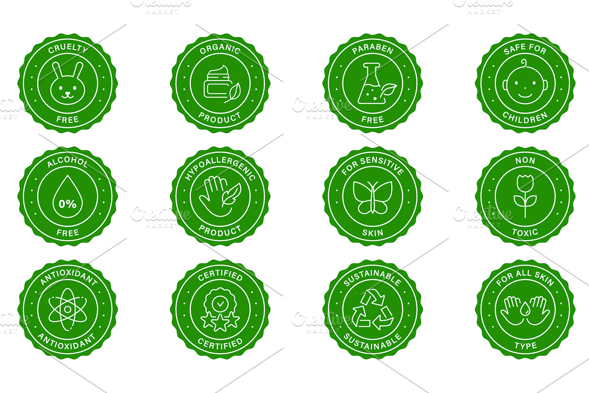 Natural Organic Safety Product Skin, an Object Illustration by Vector Creator