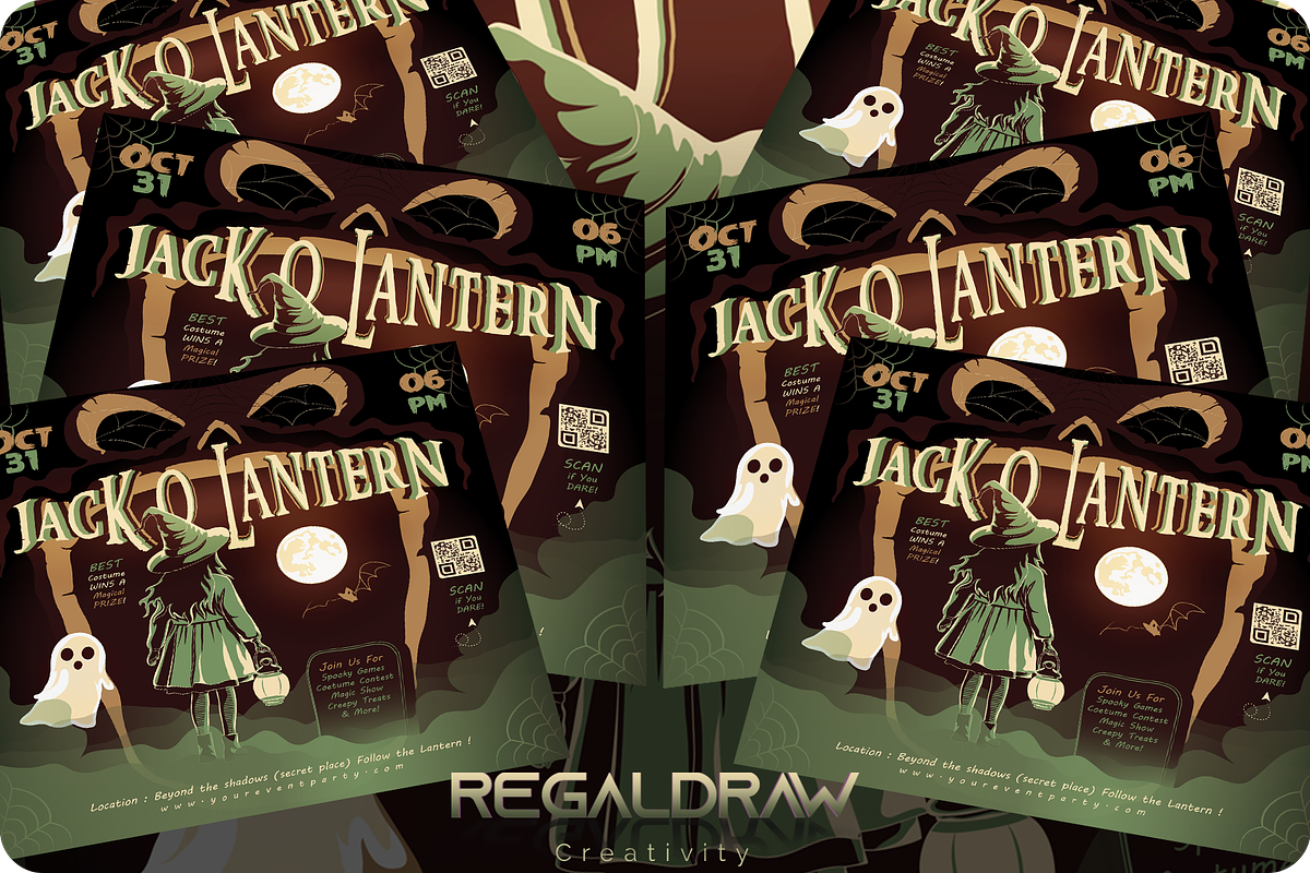 Halloween Flyer Template, a Flyer Template by regalDRAW (Photo 3 of 3)