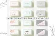 6 Elegant Business Cards-Bundle, a Business Card Template by iloladesign (Thumbnail 1 of 13)