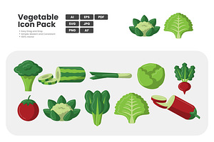Vegetable Icon Pack, a Duotone Icon by erifqizeicon