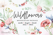 Wildflower Florals Poppies Flowers, an Object Graphic by Bloomella (Thumbnail 1 of 7)