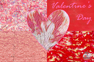 Red ValentineTextures & Hearts