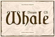 CS Whale Drawn, a Blackletter Font by Craft Supply Co. (Thumbnail 1 of 8)