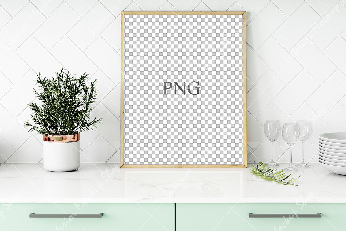 Frame Mockup Kitchen - 813, a Print Template by Mockup Shop (Photo 3 of 3)